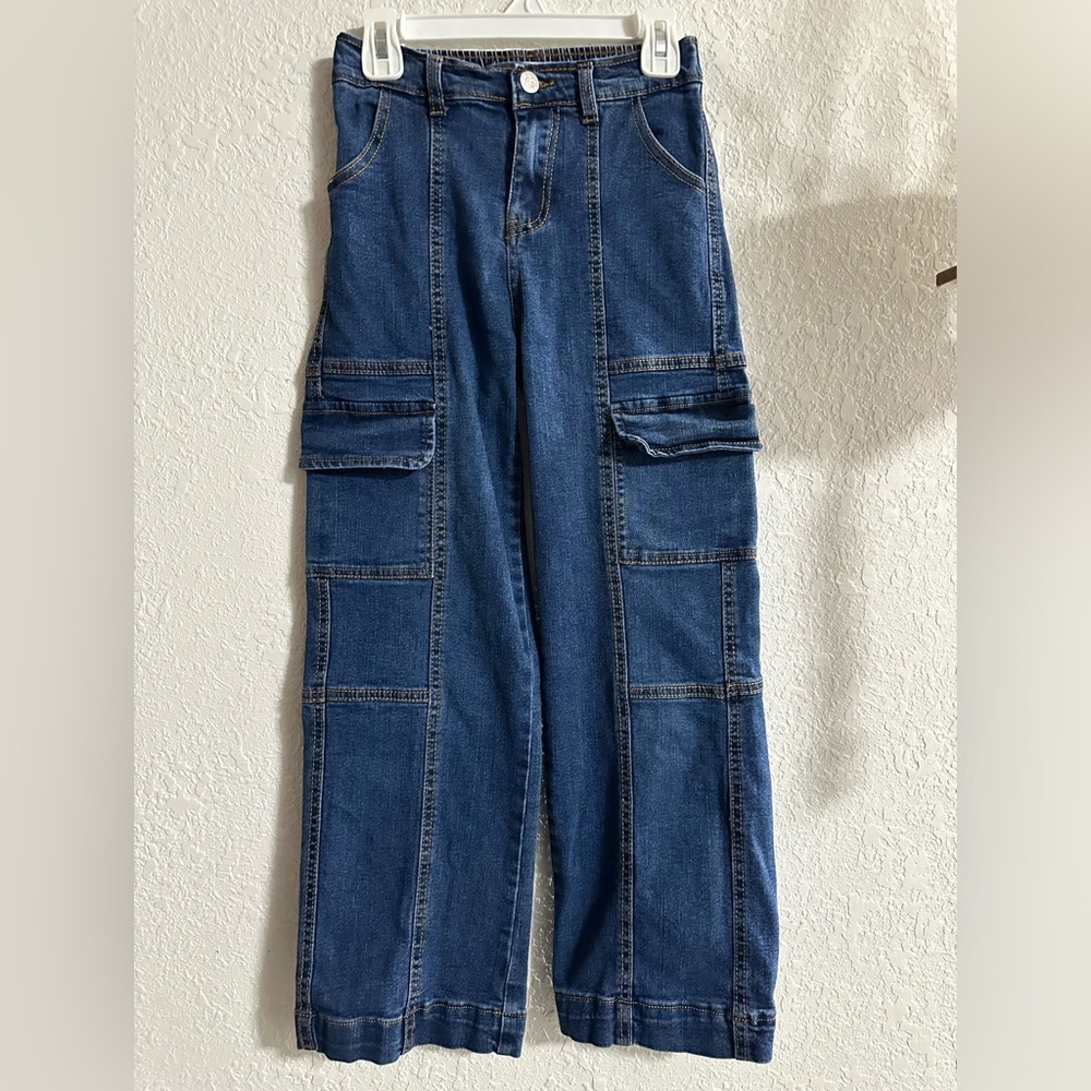 Girls Baggy Jeans-Wide leg-Cargo